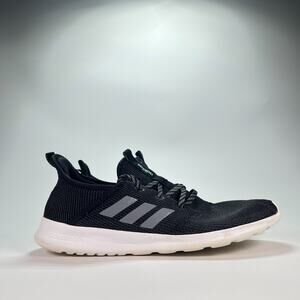 Adidas Cloudfoam Pure Black White Running Shoes Women's Size 12 Men's 10.5